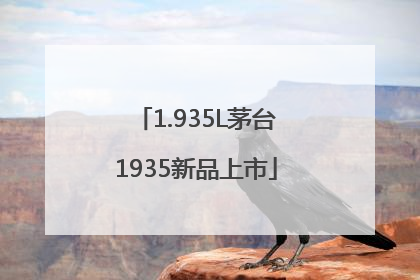 1.935L茅台1935新品上市